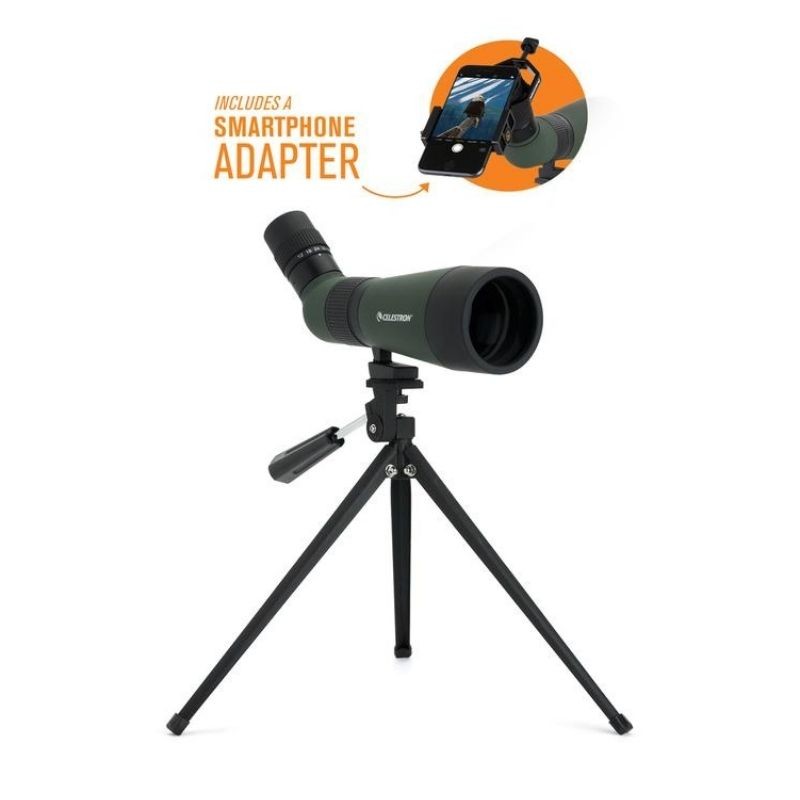 LandScout 12-36×60 Spotting Scope with Smartphone Adapter