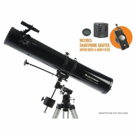 PowerSeeker 114EQ-MD Newtonian with Phone Adapter & Moon Filter