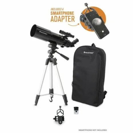 Travel Scope 80 with Backpack & Smartphone Adapter