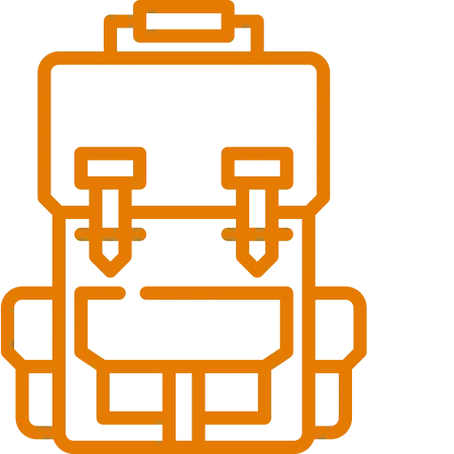a orange outline of a Astronomy Accessories